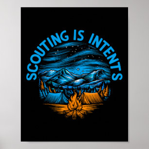 Camping Scouting Is Intents Scout Camper Camping 1 Poster
