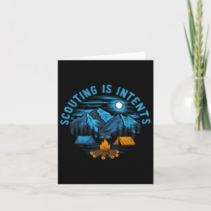 Camping Scouting Is Intents Scout Camper Camping Card