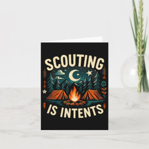 Camping Scouting Is Intents Scout Camper Card