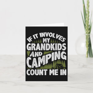 Camping Shirt Grandpa Camper Rv Camping Vacation G Card