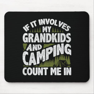 Camping Shirt Grandpa Camper Rv Camping Vacation G Mouse Pad