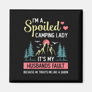 Camping Shirt Women Camper Rv Vacation Camping Wom Magnet