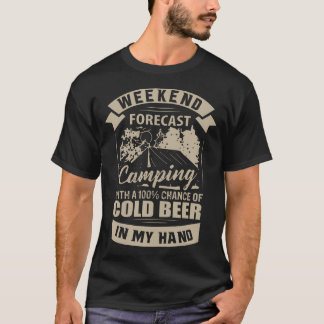 Camping Shirts Cold Beer Alcohol Tees Men Women Ou