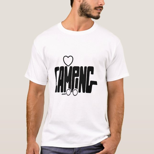 CAMPING silhouettes T-Shirt (Front)