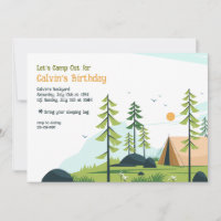Camping Site Invitation