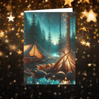 Camping Site with Pretty Lights | Birthday