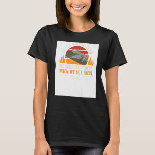 Camping Sloth Hiking Team Summer Vacation Mountain T-Shirt