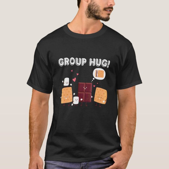 Camping Smores Marshmallows Smores Camping Group H T-Shirt (Front)