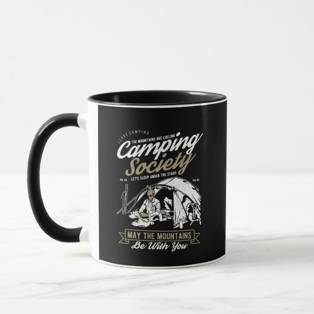 Camping Society May the Mountains be With You Mug (Left)