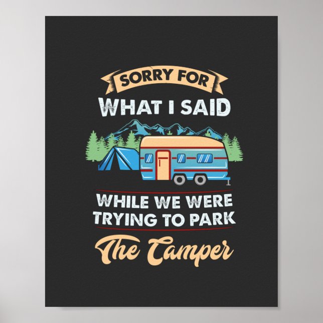 Camping -  Sorry For What I Said Poster (Front)