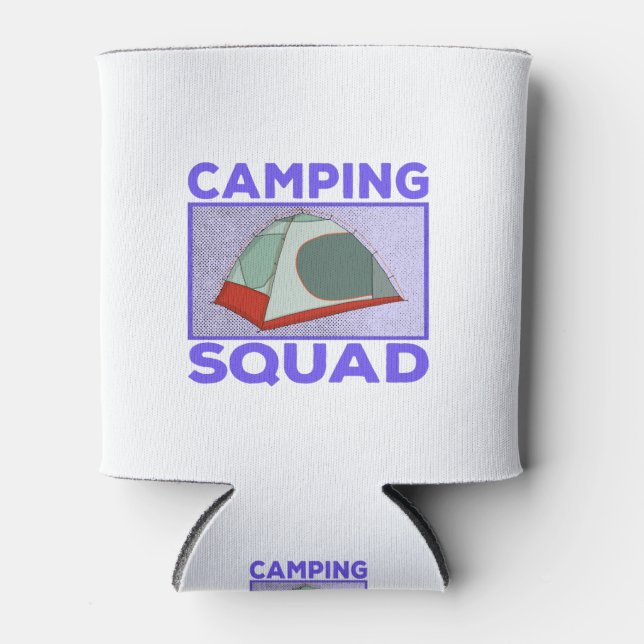 Camping Squad Can Cooler (Front)