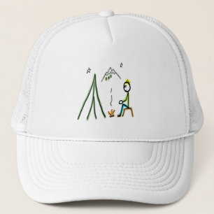 Camping Stickman Trucker Hat