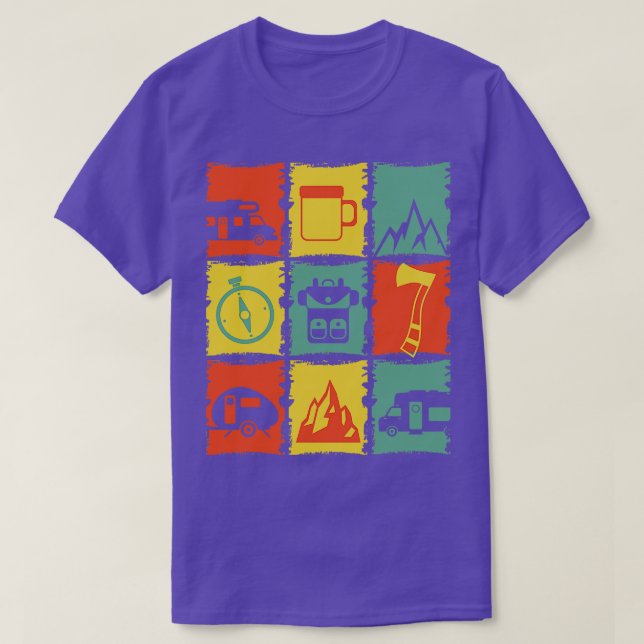 Camping Stuff for a Camper T-Shirt (Design Front)