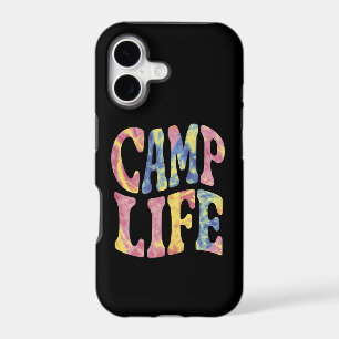 Camping Summer Girls Camp Life Tie-Die Retro 