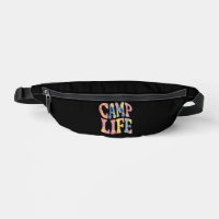 Camping Summer Girls Camp Life Tie-Die Retro