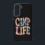 Camping Summer Girls Camp Life Tie-Die Retro  Samsung Galaxy Case<br><div class="desc">Camping Summer Girls Camp Life Tie-Die Retro</div>