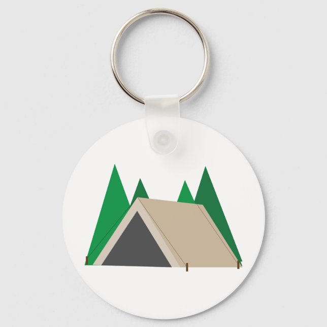 Camping Tent Key Ring (Front)