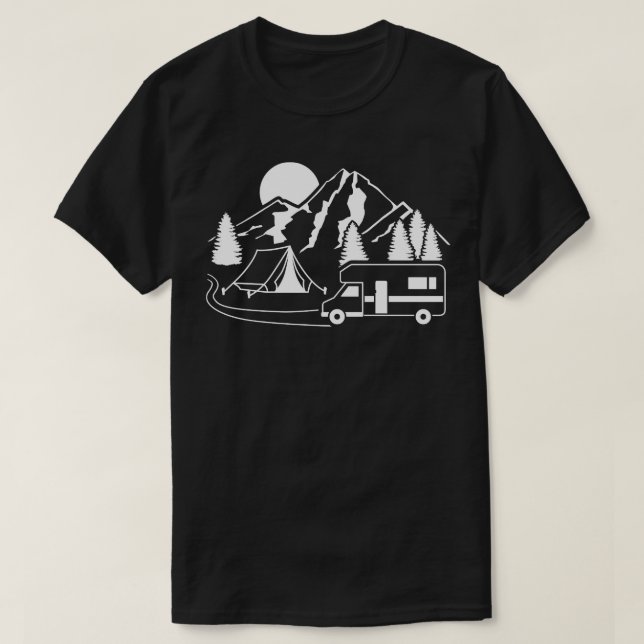 Camping tent RV T-Shirt (Design Front)