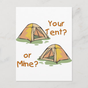 Camping Tents Postcard