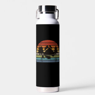 Camping Tents Retro  Water Bottle