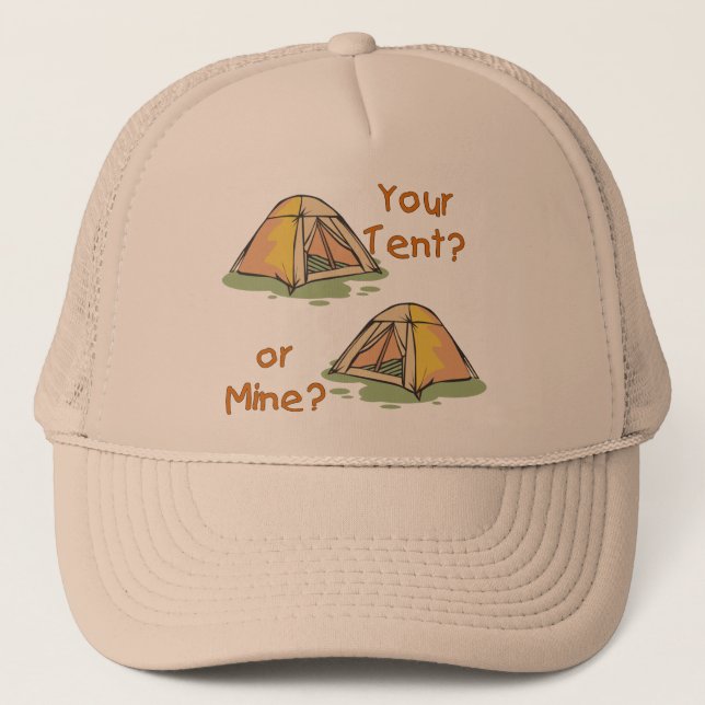 Camping Tents Trucker Hat (Front)