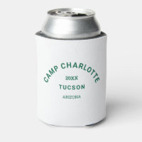 Camping Theme Bachelorette Forest Green Crest