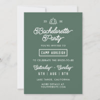 Camping-Themed Bachelorette Party Rustic Adventure