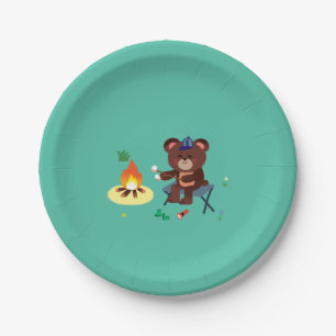 Camping Themed Birthday Plates