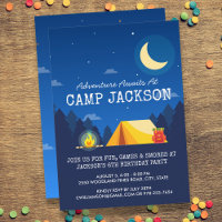 Camping Themed Outdoor Adventure Birthday Party
