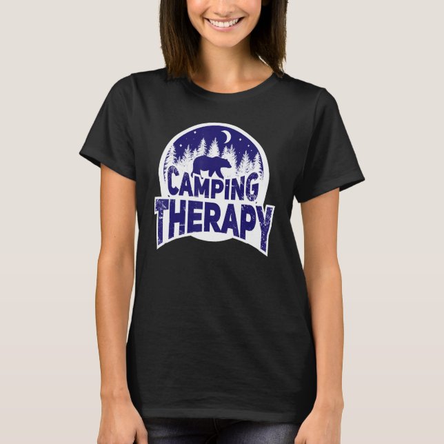 Camping Therapy  Camping Love Women Men Kid Tees (Front)