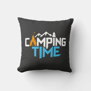 Camping Time, Explore the beauty of nature  Cushion