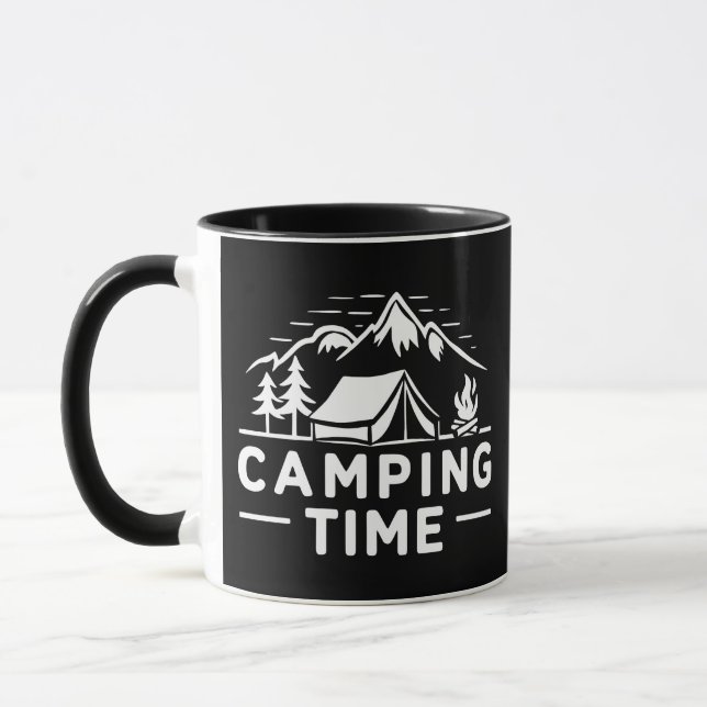 Camping Time, Explore the beauty of nature  Mug (Left)