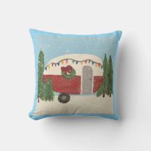 Camping trailer at Christmas