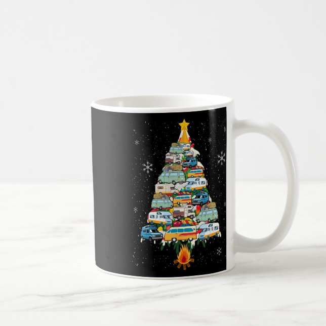 Camping Tree Lover Gift Co. Camper Christmas Tree  Coffee Mug (Right)