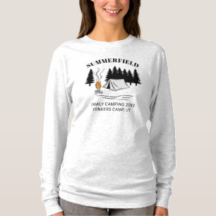 Camping Trip Campfire Family Reunion Custom Mum T-Shirt