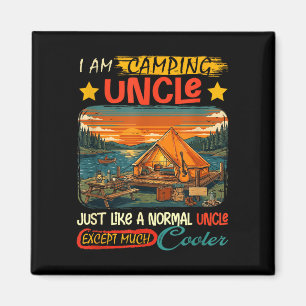Camping uncle definition much cooler father's day magnet