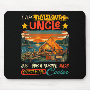 Camping uncle definition much cooler father's day mouse pad