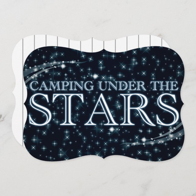 Camping Under the Stars Invitation (Front/Back)