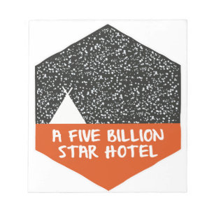Camping under the stars notepad