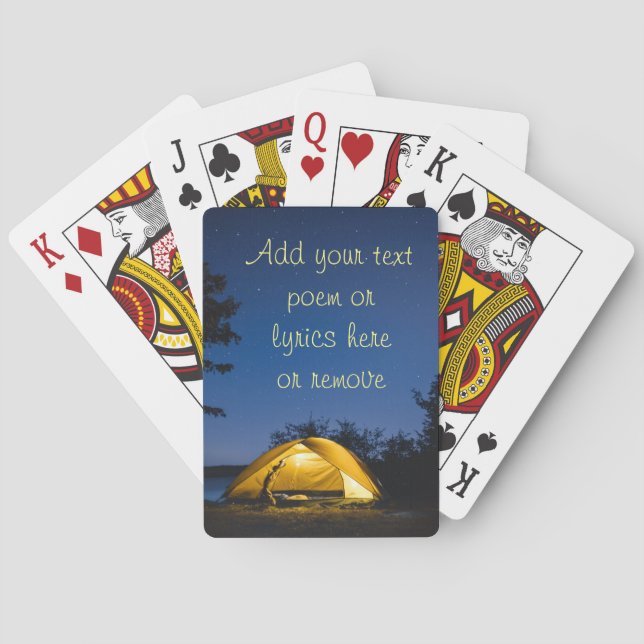 Camping Under The Stars Playing Cards (Back)