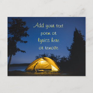 Camping Under The Stars Postcard