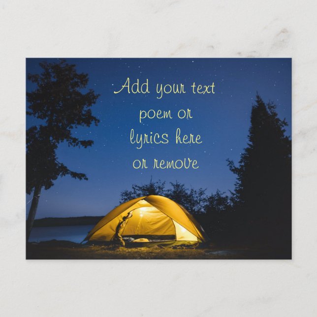 Camping Under The Stars Postcard (Front)