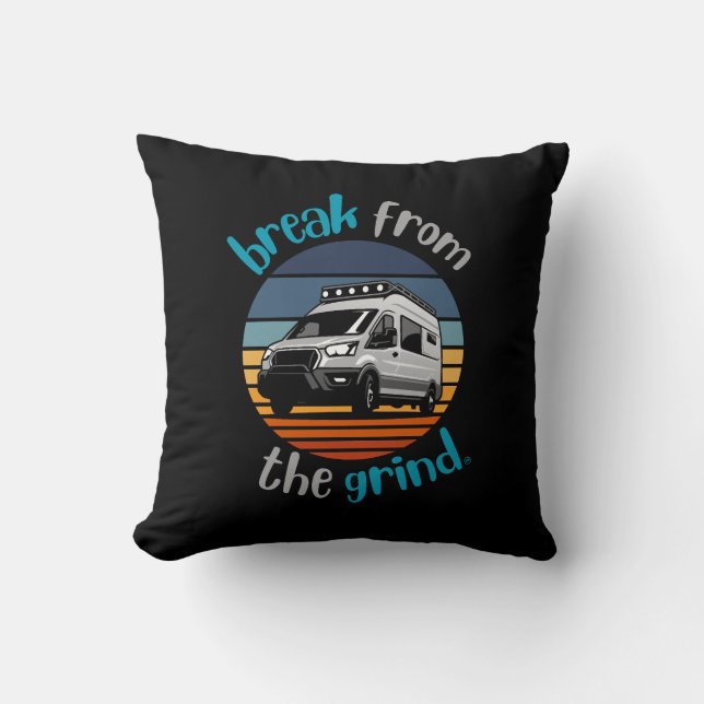 Camping Van 2 Pillow (Front)