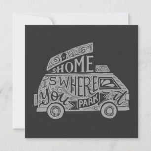 Camping Van Life Fun Inspirational Quote  Card