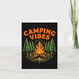 Camping Vibes Nature Lover Camper  Card