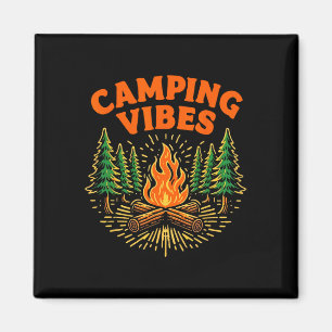 Camping Vibes Nature Lover Camper  Magnet