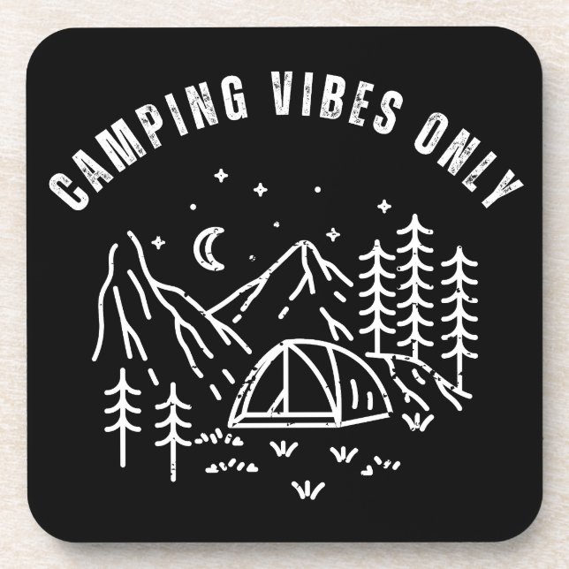 Camping Vibes Only Coaster (Front)