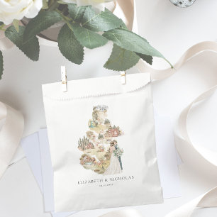 Camping Wedding Map Welcome Favour Bag