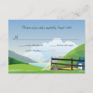 Camping Wedding RSVP Card