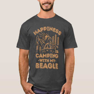 Camping with beagle friends T-Shirt